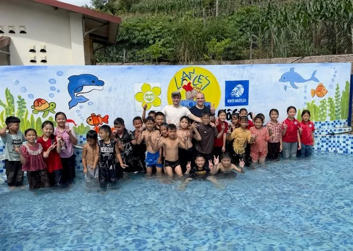 Third children’s community swimming pool delivered! This time in Sơn La, Vietnam. #vrspools4kids